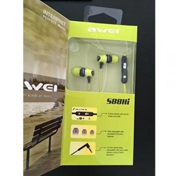 AWEI Auriculares 588hi verde negro