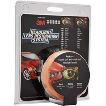 3M 39073 Headlight Lens Restoration Drill Kit for Polishing Dull/Faded/Discoloured Car Headlamps