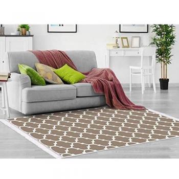 Homemania HALI-59007 - Alfombra Estampada Lily 9, Estampada, Moderna, Multicolor en Tela, 160 x 230 cm