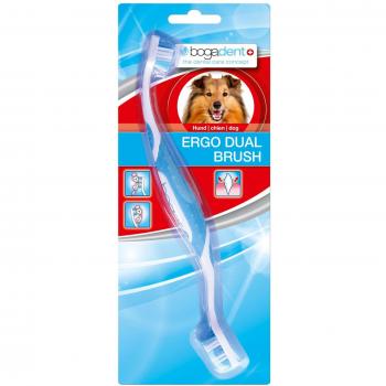 Cepillo de dientes Ergo Dual Bogadent para perro 1 unidad