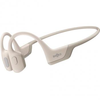 Shokz OpenRun Pro Beige Bone Conduction Bluetooth Neckband Headset