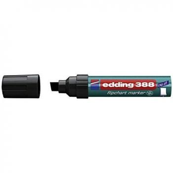 Rotulador para Flipchart Edding 388, punta biselada extra ancha de 4-12 mm, color negro