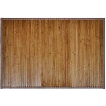 vidaXL 2x Alfombrillas de Cuarto de Baño Bambú 40x50 cm Marrón Estera de Ducha