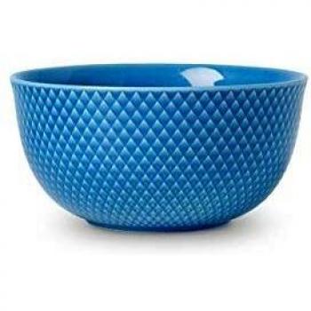 Lyngby Rhombe - Cuenco (17,5 cm), color azul
