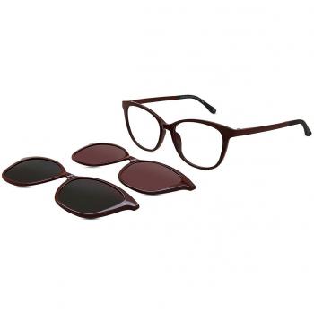 Cat Eye Clip-On Plástico Rojas Gafas Recetadas para Mujer - Gafas Anti-Azules - SmartBuy Collection