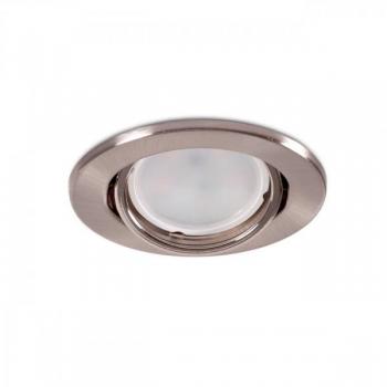 Aro Foco Downlight Circular Basculante Vepa Acero 90mm - Satinado