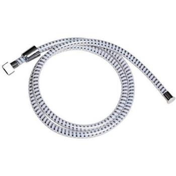 EVIDECO Modern Tubo Flexible PVC 200 Cm Plata, Polímero, Blanco/Plateado, 79