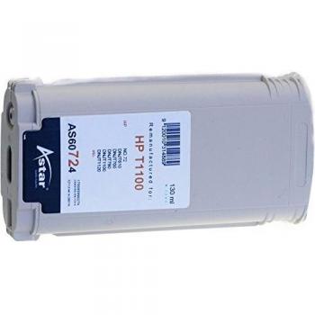 Cartucho de Tinta Astar AS60724 Cian Compatible con HP C9371A (72) para Impresoras Designjet T1100