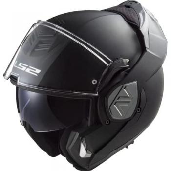 Casco Modular LS2 FF906 Advant KPA Ultraligero con Visor Solar Integrado, Color Negro Mate