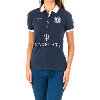 Polo manga corta con cuello de solapa La Martina 2WPH34 para mujer