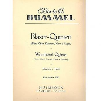 Wind quintet op. 22 -ensemble de partitions