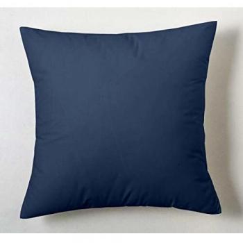 ES-TELA - Funda de cojín COMBI LISO CALA color Acero - Medidas 40x40 cm. - 100% Algodón - 144 Hilos