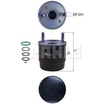 Filtro de combustible KNECHT KL 1002D MAHLE ORIGINAL