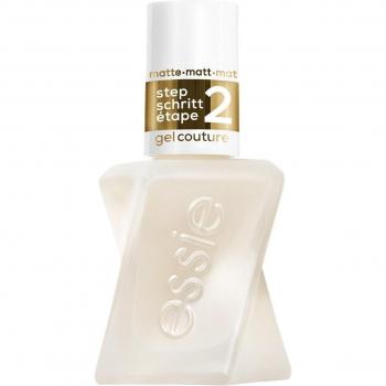 Essie GEL COUTURE Matte Top Coat - Laca de Uñas de Acabado Mate, Fórmula de Gel, Secado Rápido, Larga Duración, Brillo Intenso