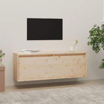 Colgante de Armario de Madera Maciza de Pino 100x30x35 cm