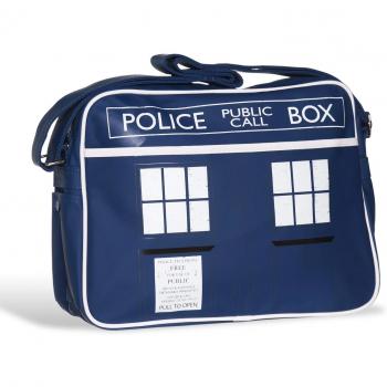 Bolso Bandolera Retro TARDIS de Doctor Who - Capacidad para Formato DIN A4