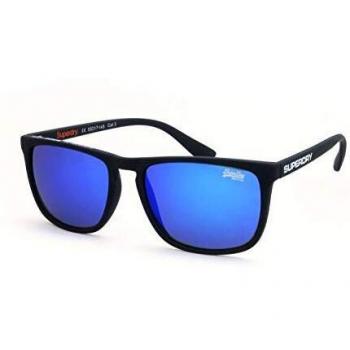 Superdry Shockwave 187 rubberised black/blue mirrored lenses