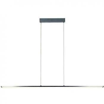 Lámpara colgante LED Entrance con función easydim, 22W, 2420lm, altura ajustable, color aluminio y blanco