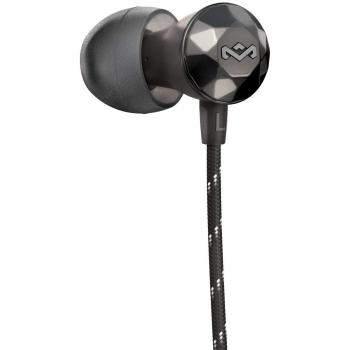 House of Marley Nesta Auriculares intrauditivos, Control de Mic y 3 Botones, Negro