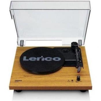 Giradiscos Lenco LS-10 de Madera con 3 Velocidades y Difusor Estéreo