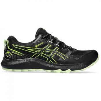Zapatillas de Trail Running ASICS GEL-Sonoma 7 GORE-TEX negro amarillo neón - 40, impermeables, diseño ligero, suela con tracción, amortiguación GEL, para hombre