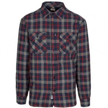 Camisa a Cuadros de Colza para Hombre Trespass - Color Azul Marino, Talla L