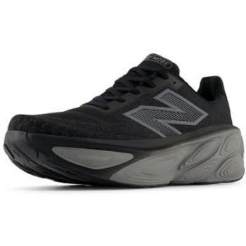 New Balance Fresh Foam X More v5 Running Shoes - Black/Beige/Grey, Size 9 D