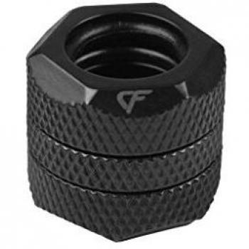 Nanoxia CF HT Straight Dual Adapter 12mm to 12mm - Black Liquid Cooling Accessory