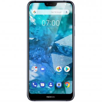 Smartphone Nokia 7.1 Azul, Dual SIM, Pantalla de 14,8 cm (5.84), Resolución 2280 x 1080 Pixeles, Memoria RAM de 3 GB y Almacenamiento Interno de 32 GB con Batería de 3060 mAh