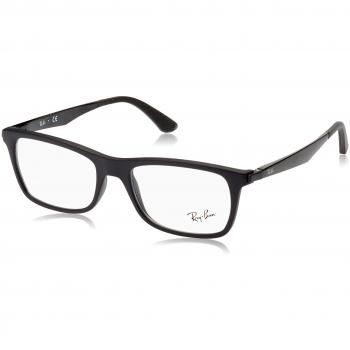 Ray-Ban 0Rx7062 Monturas de Gafas, Matte Black, 55 para Hombre