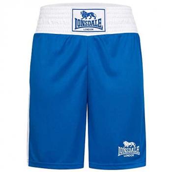 Lonsdale Amateur Boxing Trunks Shorts - Royal Blue and White - XXS