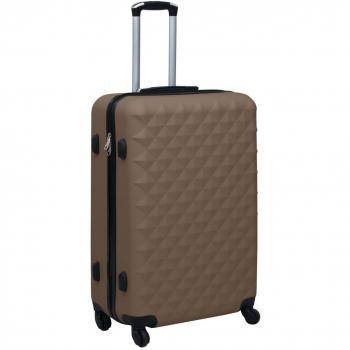 Maleta Trolley Melya Rígida Con Ruedas Giratorias Marrón 28X76x48