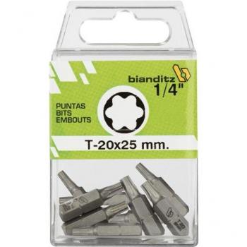 Punta de atornillar con mango 1/4'' Torx 30mm