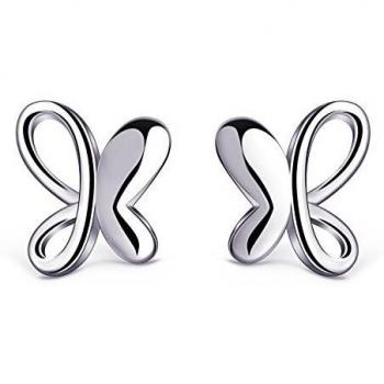 B.Catcher Pendientes Mujer 925 Plata de Ley ''Sueños de mariposas'' con Para Regalo Originales