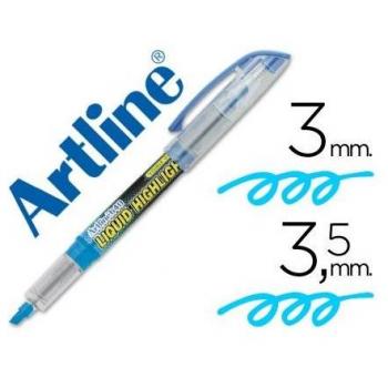 Rotulador Artline Fluorescente EK-640 Azul Punta Biselada