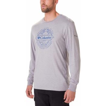 Columbia Cades Cove Graphic - Camiseta de manga larga, Hombre, Gris