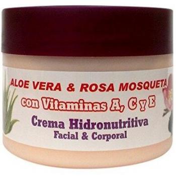 Bionatural 11320 - Crema hidronutritiva facial y corporal con aloe, rosa mosqueta y vitaminas, 250 ml
