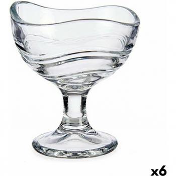 Vivalto Juego de 6 Vasos de Helados y Batidos de Vidrio Transparente (135 ml)