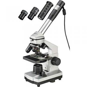 Bresser JUNIOR 40x-1024x Microscopio Set, negro, plata