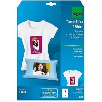 SIGEL IP650 Transferencia inyección de tinta para camisetas, tamaño A4