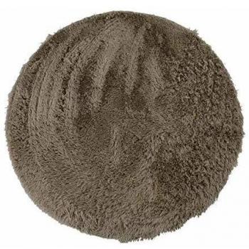 Alfombra NEO YOGA - Microfibra Extra Suave - Ø 90 cm - Taupe