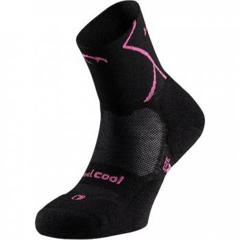 Calcetines de trail running para mujer Lurbel Track color negro