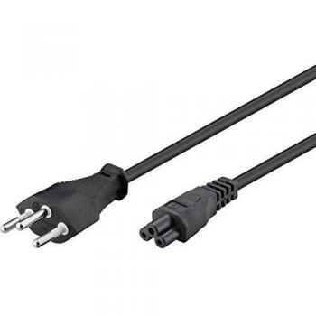 Cable de alimentación suizo a conector C5 1,8 m negro