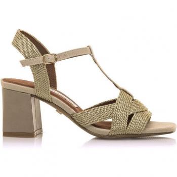 Sandalias Mariamare 68455 beige con tacón de 8,5cm