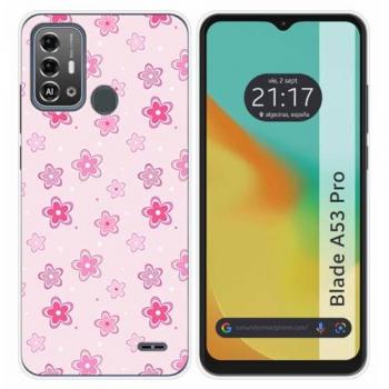 Funda de Silicona para Zte Blade A53 Pro con Diseño de Flores y Dibujos
