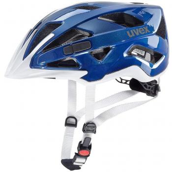 Uvex Active AZ/BLN Casco Ciclismo, Unisex Adulto, Azul/Blanco,