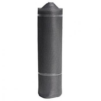 Malla de plástico cuadrada para jardín 10 mm gris plata 1 x 25 m
