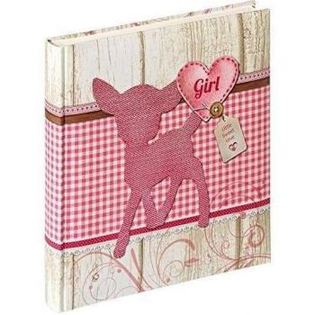 Walther Design UK-140-R álbum del bebé DINKY GIRL, 28 x 30,5 cm, 50 páginas blancas, rosa