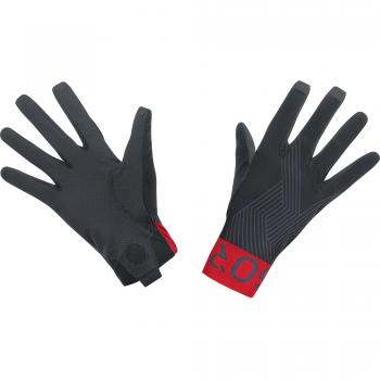 Gore Bike Wear 100117 Guantes, Mujer, Negro/Rojo, 7