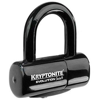 Candado en U Kryptonite Evolution Negro con bloqueo de disco